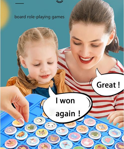 ⏰Flip-Match Board Game for Kids – DIY Flip Chess Board for Kids