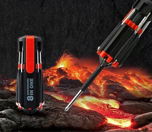 🔥Last Day 49% OFF8-in-1 Multi-Function Screwdriver Set with 6 LED Flashlights