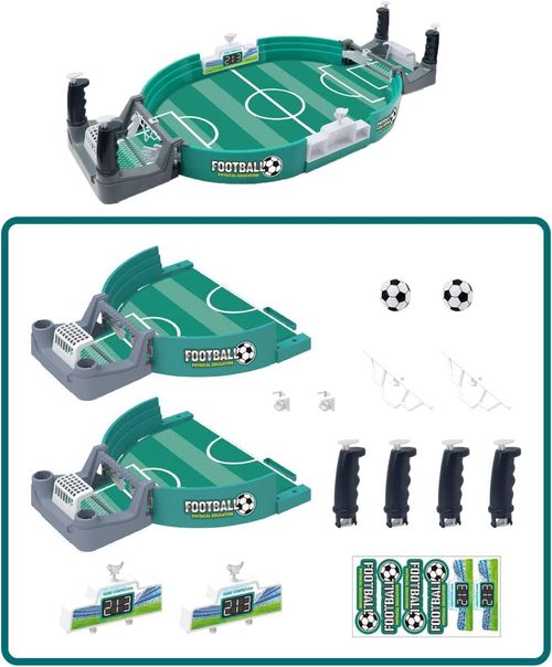 🔥Last Day 49% OFF Football Table Interactive Game, Mini Tabletop Soccer Pinball Games Set for Foosball Pinball Kids Adults Interactive Game Room Family Night