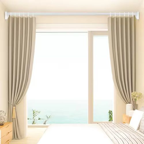 New Small Adjustable Hanging Clothes Drying Rod Closet Telescoping Clothing Rods Towel Bars Metal Telescopic Rod for Home