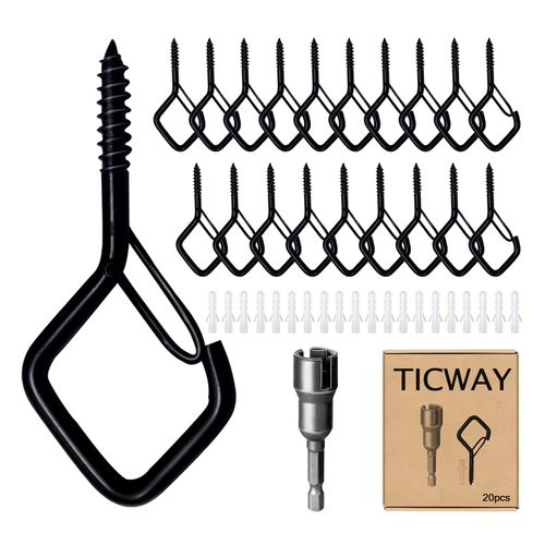 12 PCS Q-Hanger Hooks for String Lights