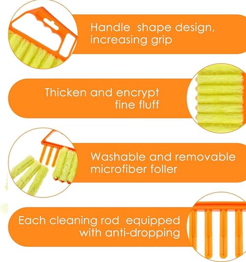 🏆Flash Sale⚡All-Purpose Washable Cleaning Brush – Blinds, AC Vents & Window Tracks