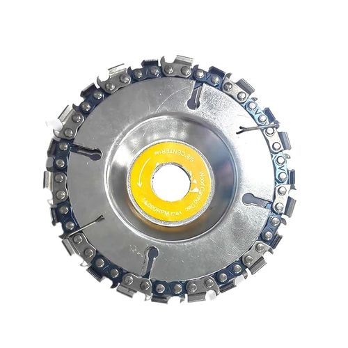 🔥Last Day 49% OFF 4 Inch 22 Tooth Angle Grinder Dedicated Chain Disc Woodwork Carving Chain Saw Disc Angle Grinding Disc Slotting Saw Blade Tool