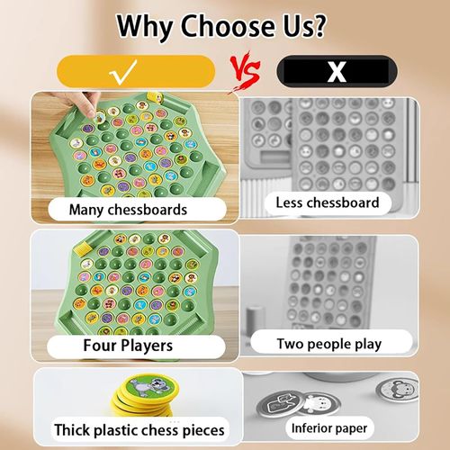 ⏰Flip-Match Board Game for Kids – DIY Flip Chess Board for Kids