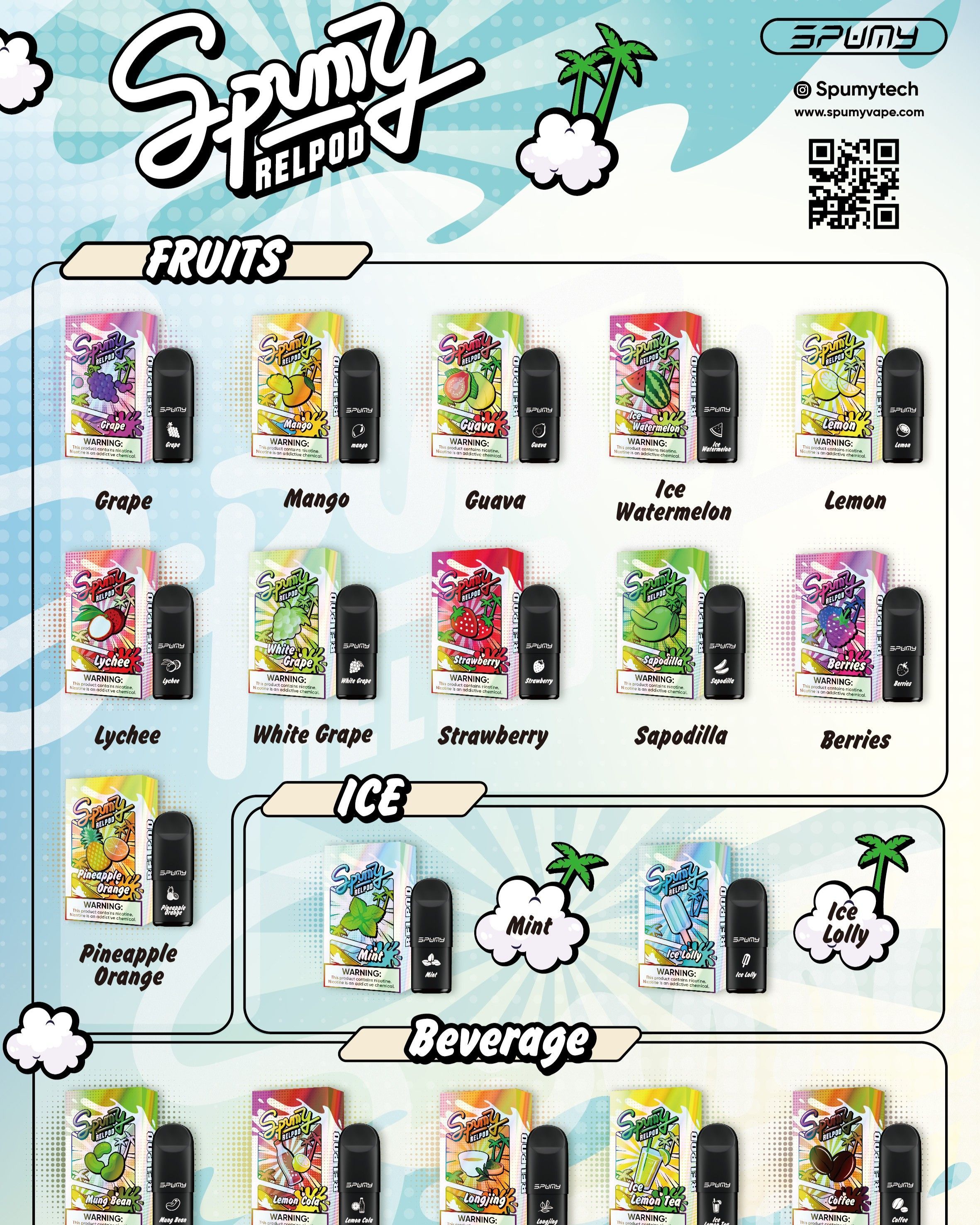 (3顆裝)四-六代通用結合霧化穩定，SPUMY 思邦迷 冰熊5代煙彈更容易感受到日用差異｜實用日常選購重點入手參考