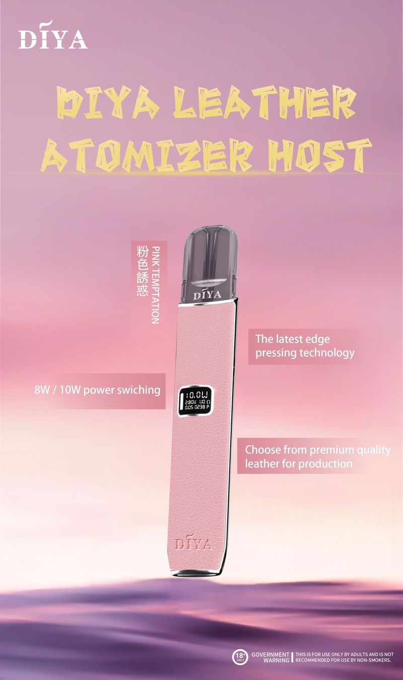 DIYA叮啞高功率皮革主機通用一代煙彈主機壹灣現貨