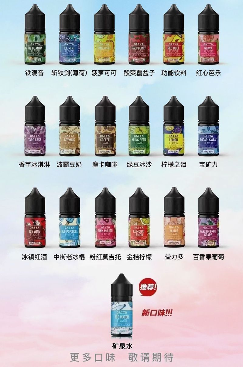 GAIYA 蓋亞 35mg 丁鹽煙油 30ml｜小煙專用尼古丁鹽油｜台灣現貨原裝