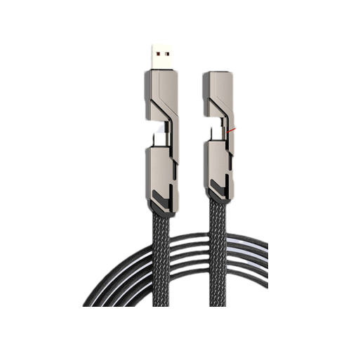 KENTO LITE สายชาร์จเร็ว 4 in 1 USB A  Type C  L Cable สายยาว 1 เมตร 66W สายชาร์จเร็ว USB A กับ Type-C lightning PD TypeC To Typec lightning QC3.0 2.0สายส่งข้อมูลสามารถใส่ได้กับ iPhone 14 IOS Android