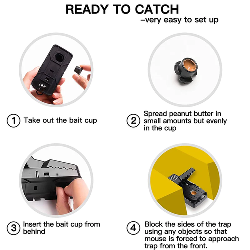 buy 1 get 5 free✨2025 NEW Quick Effective Sanitary Safe Mouse Trap Catcher