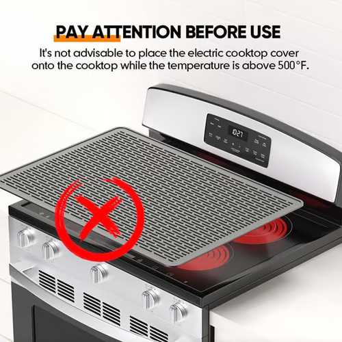500°F 220°C Heat-Resistant Silicone Stove Cover Mat & Utensils
