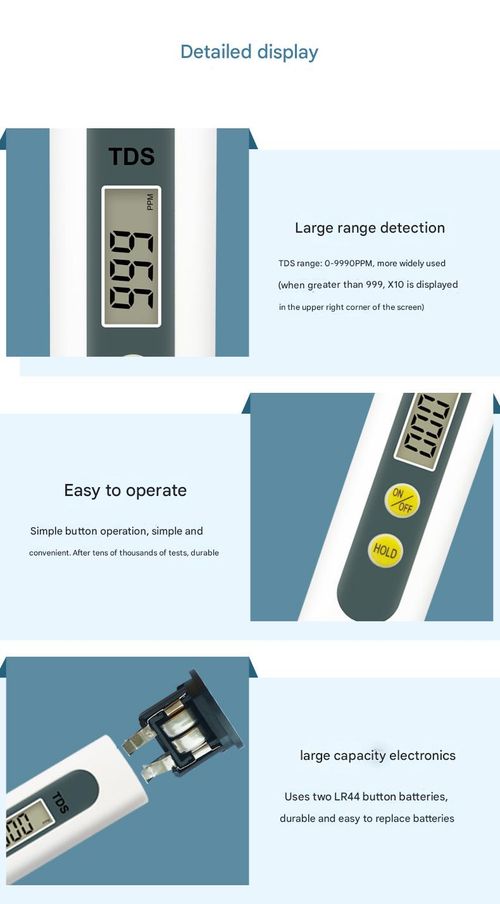 TDS Pen Water Quality Test Pen Home Water Testing Pen TDS Detection Pen