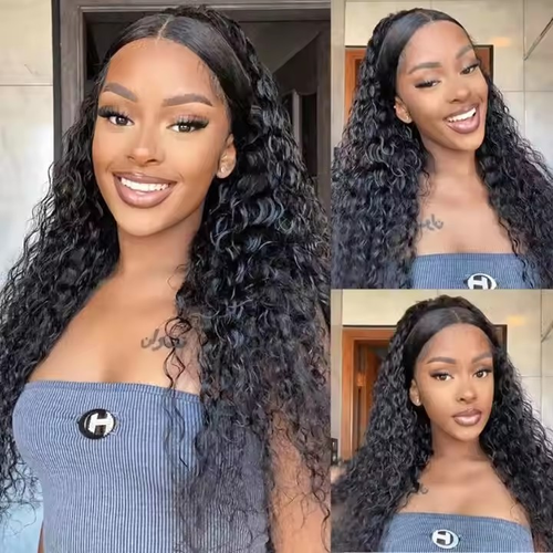 26-inch water wave high-definition full lace wig, high-end curly wig