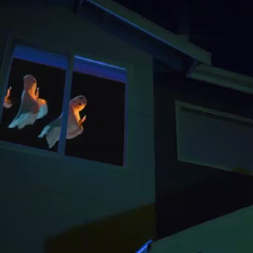 Halloween Pre-Halloween Holographic Projection