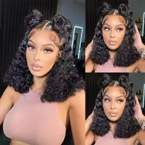 26-inch water wave high-definition full lace wig, high-end curly wig