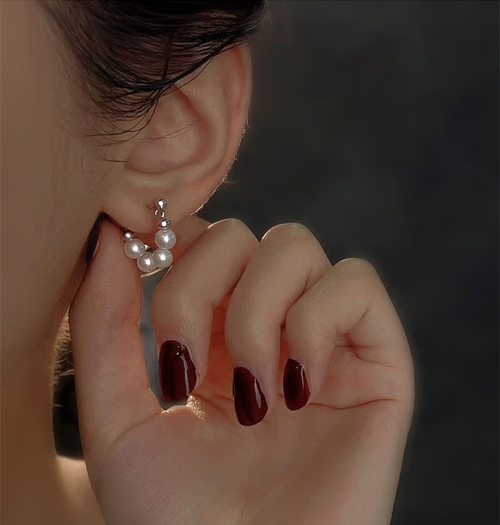 💝To My Dearest Daughter👩❤️👧elegant pearl earrings