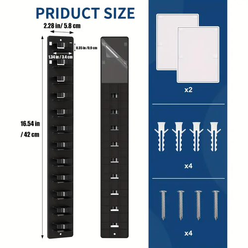 Wall Mounted Baseball Cap Rack, Can Hold Up to 20 Hats
