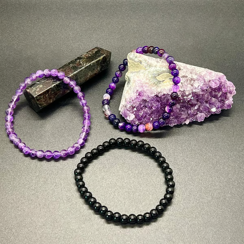 🔥2025 New Amethyst Stress Relief Beaded Bracelet Set