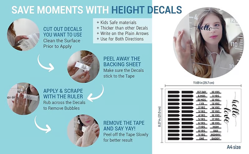 👩‍👦Growth Chart Mirror for Kids