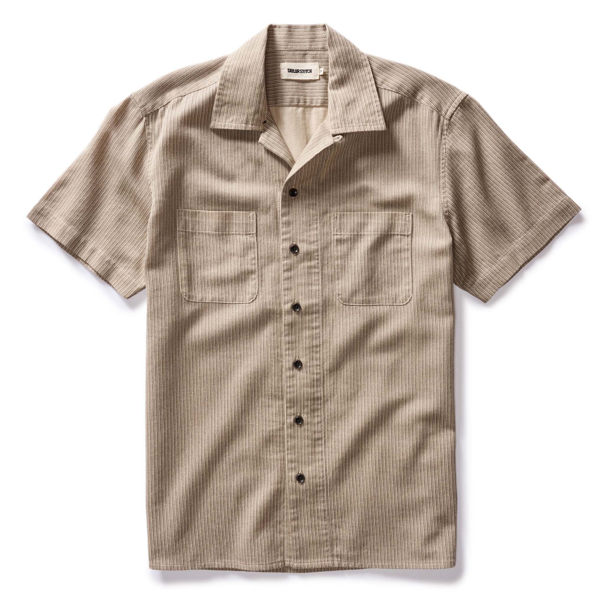 Usnrw Conrad Shirt in Black Coffee Stripe