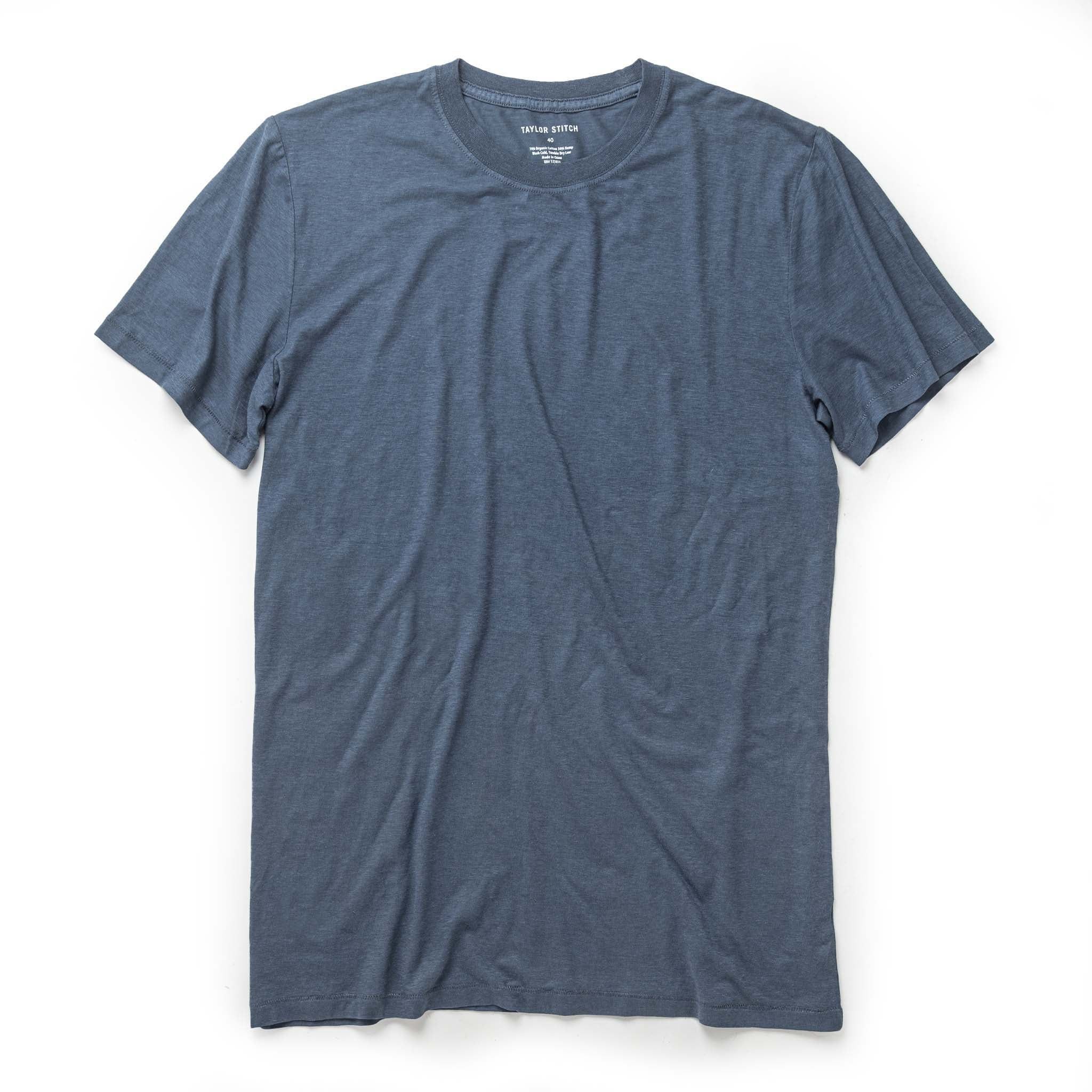 Usnrw Cotton Hemp Tee in Steel Blue