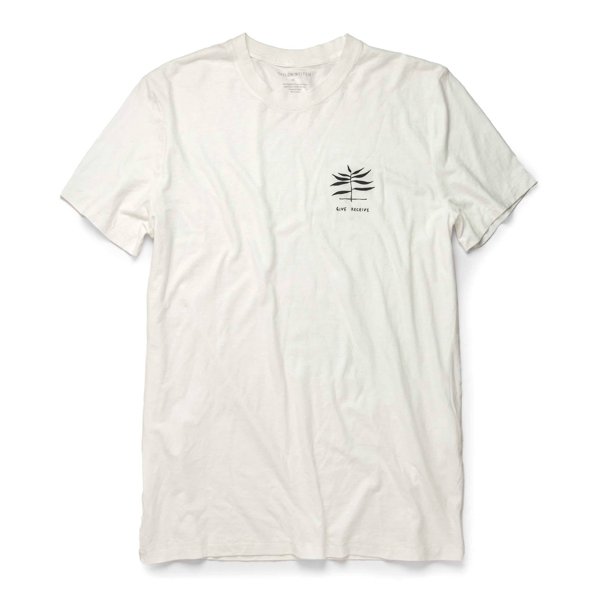 Usnrw Cotton Hemp Tee in Natural Give to Get