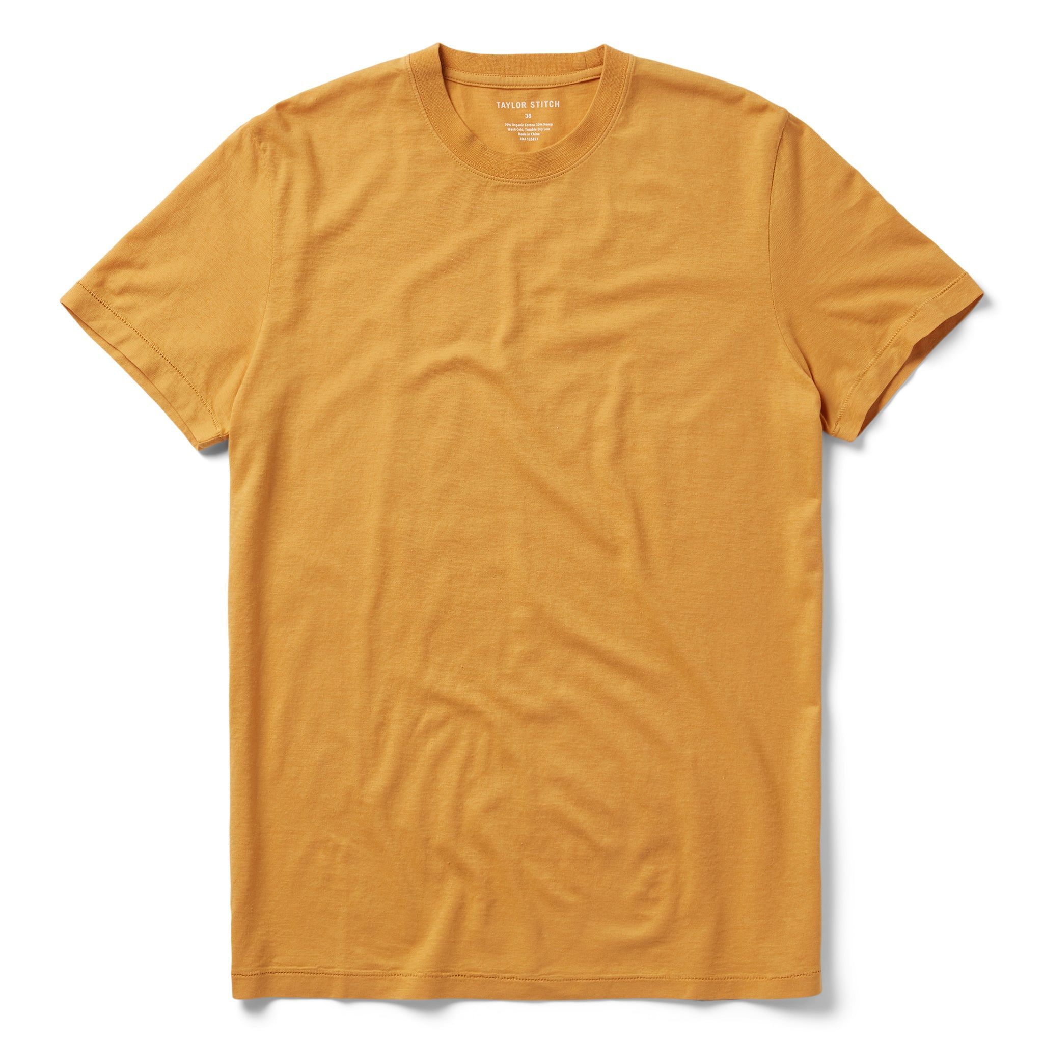 Usnrw Cotton Hemp Tee in Mustard