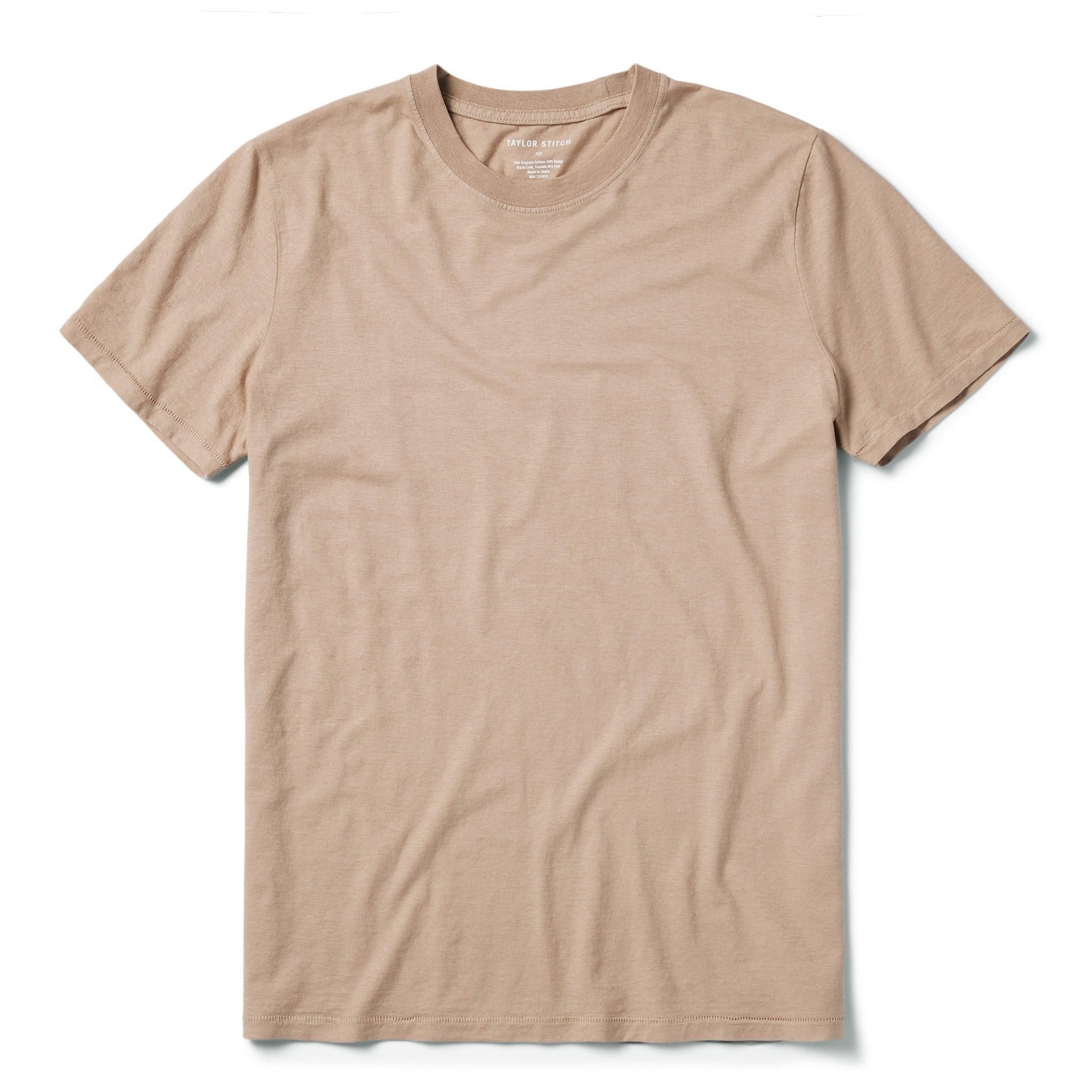 Usnrw Cotton Hemp Tee in Khaki