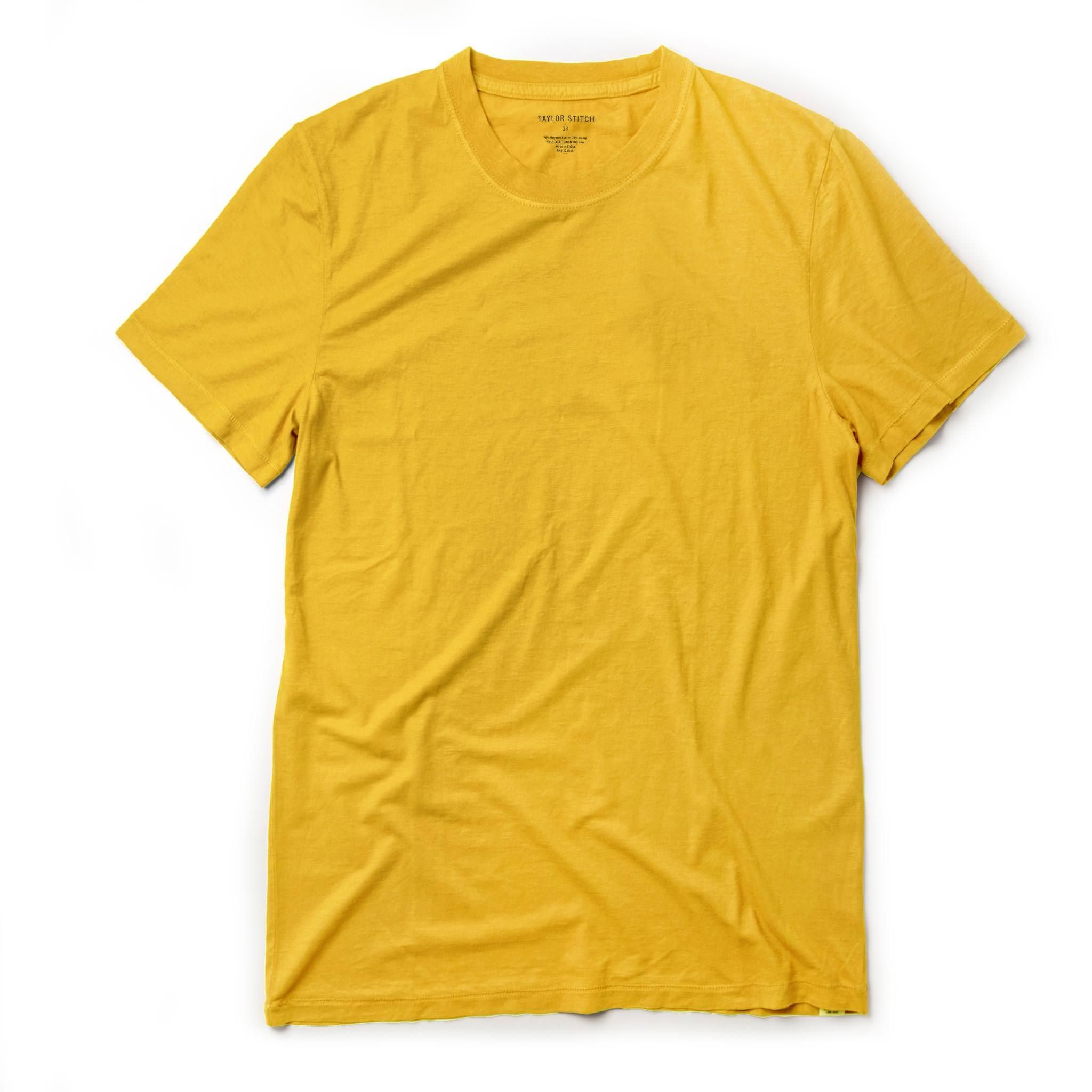 Usnrw Cotton Hemp Tee in Gold