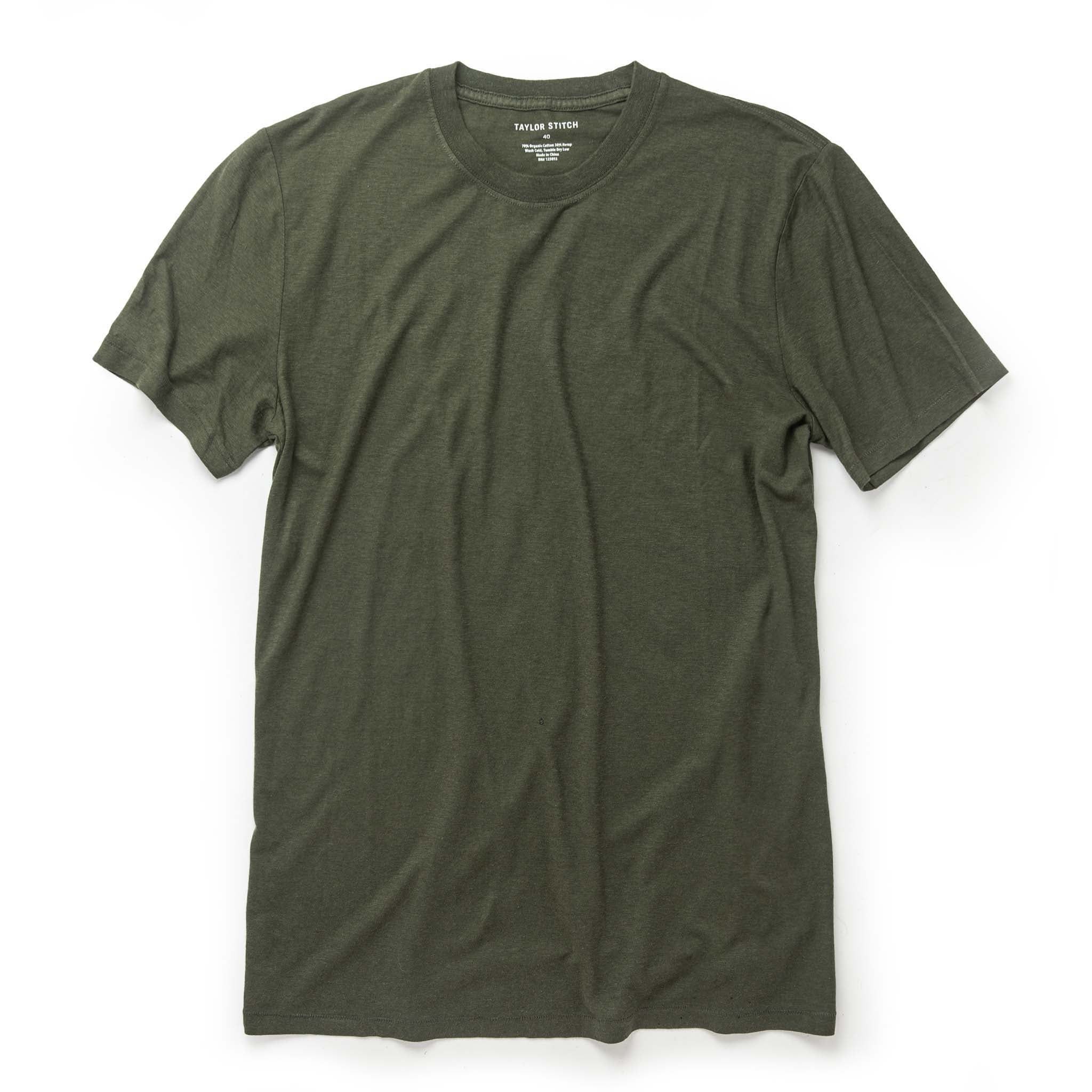 Usnrw Cotton Hemp Tee in Forest