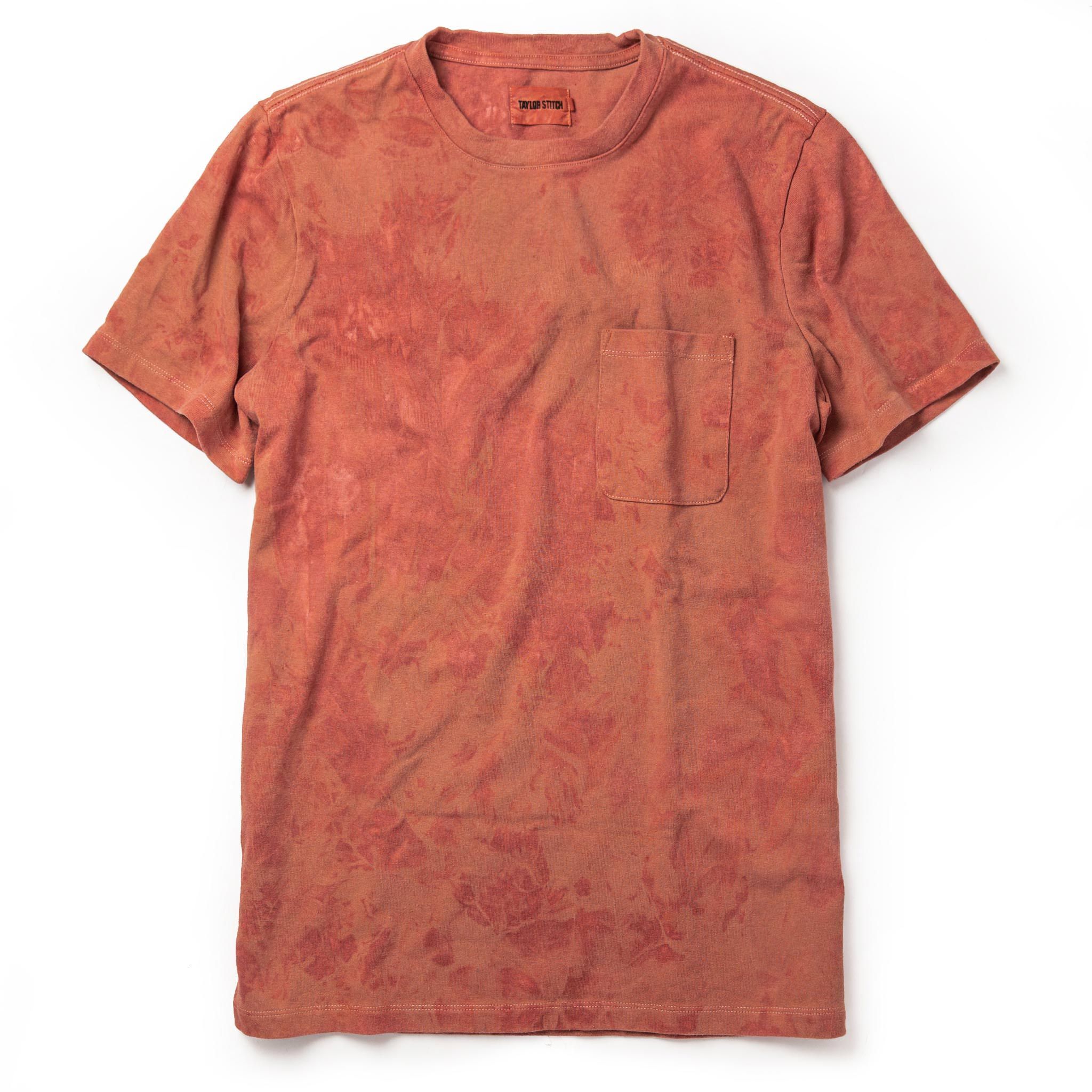 Usnrw Botanical Dye Tee in Rust