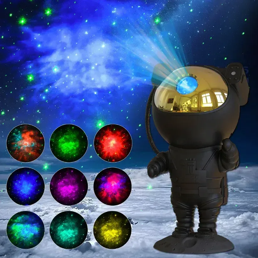 Astronaut Star Galaxy Projector Light - With Timer