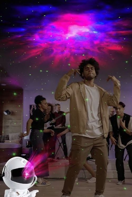 Astronaut Star Galaxy Projector Light - With Timer