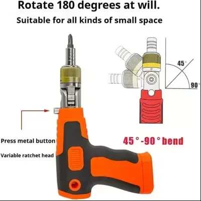 ✨ LAST DAY: 49% OFF! 🔥 Upgraded 16-in-1 Portable Ratchet Screwdriver Set with Magnetic Handle 🛠️