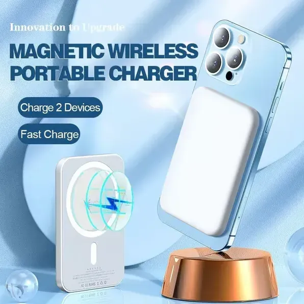 Portable Wireless Magnetic Power Bank