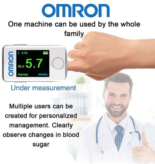 Omron high-precision non-invasive blood glucose meter Buy one get one free