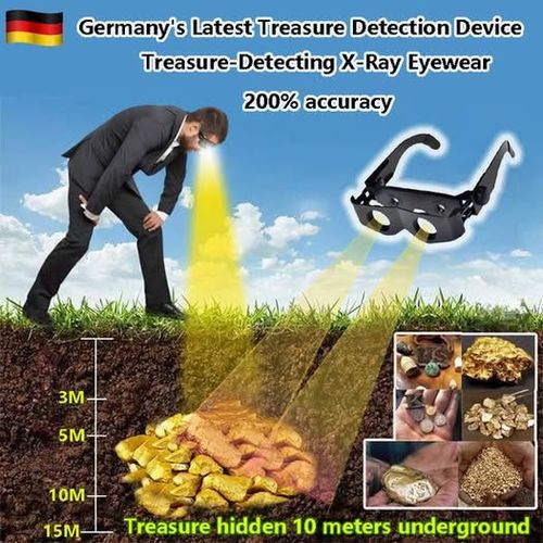High-precision search for gold, silver and copper cultural relics, exploration of underground 10 meters treasure hunting glasses, pure German imports