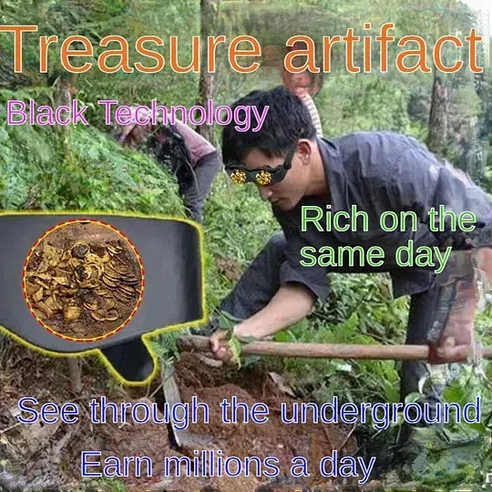 High-precision search for gold, silver and copper cultural relics, exploration of underground 10 meters treasure hunting glasses, pure German imports