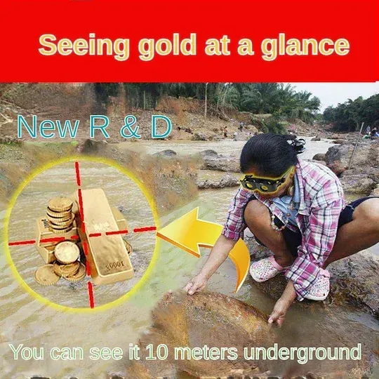 High-precision search for gold, silver and copper cultural relics, exploration of underground 10 meters treasure hunting glasses, pure German imports