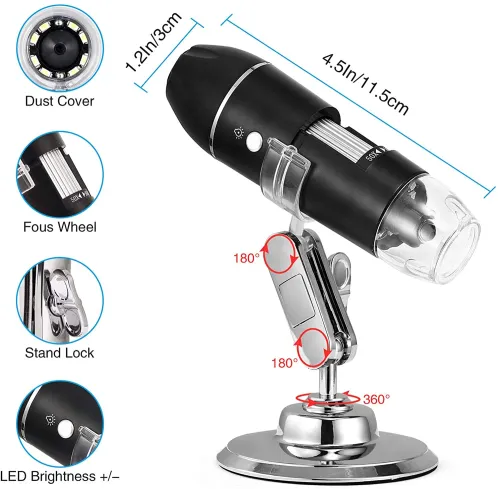 1600X Digital Microscope Camera Electronic Magnification Endoscope