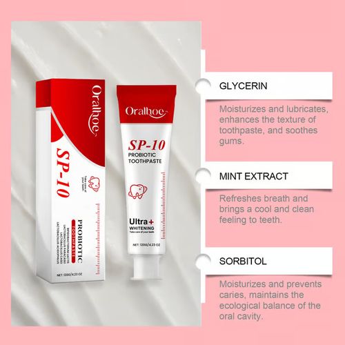 🔥 Super Probiotic Toothpaste Spring Mint Burst – Strengthens Enamel, Brightens Smile & Delivers Long-Lasting Freshness