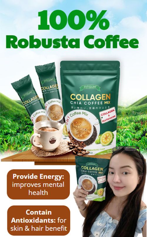 Fitgum Collagen Chia Coffee-Buy one get one free