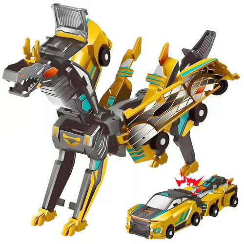 🎁✨ Collision Transforming Dinosaur Car Toy