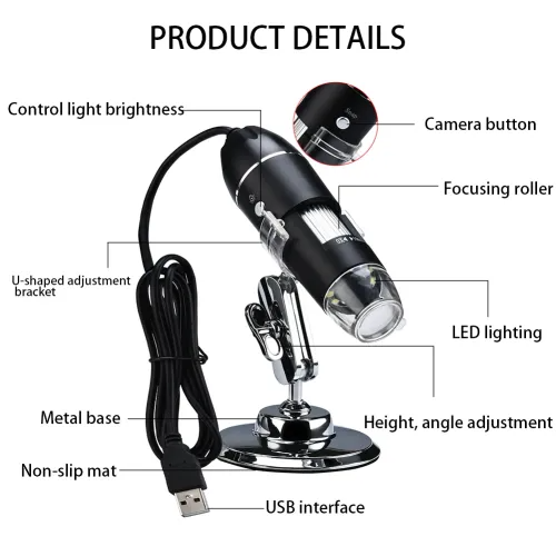 1600X Digital Microscope Camera Electronic Magnification Endoscope