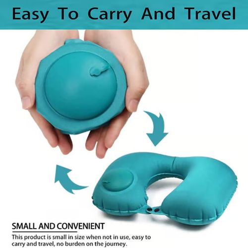 😩Are you still suffering from cervical fatigue?😩 ✨✨Use our press-type inflatable pillow, the black technology in the neck pillow world - manual pressing, easy to carry, comfortable to enjoy!
