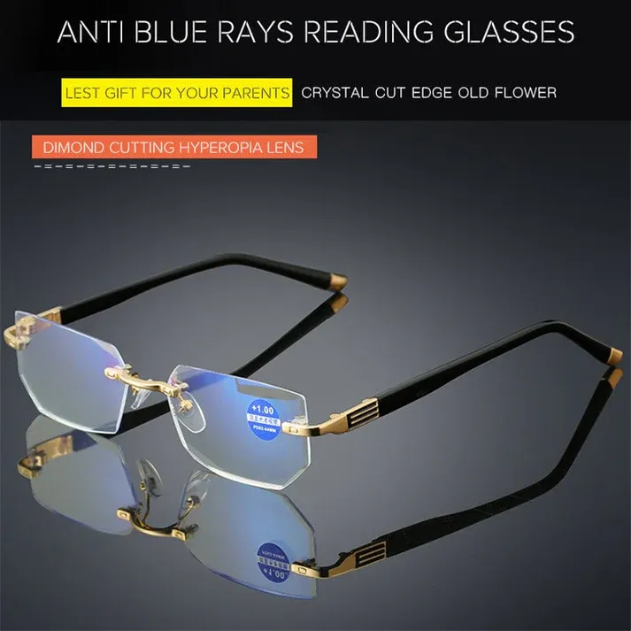 🔥Can be seen through。Color changing anti-blue light presbyopia glasses.Let you see everything you want to see