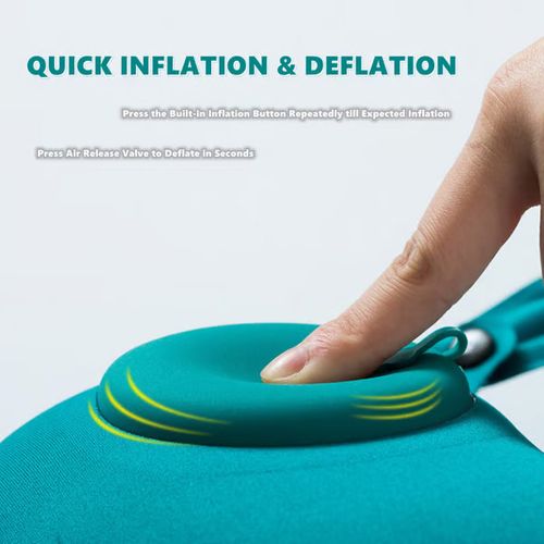 😩Are you still suffering from cervical fatigue?😩 ✨✨Use our press-type inflatable pillow, the black technology in the neck pillow world - manual pressing, easy to carry, comfortable to enjoy!