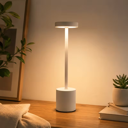 Touch Control LED Desk Lamp, 3 Color Modes Adjustable, USB Rechargeable Eye-Caring Table Light, Portable Reading Lamp for Office, Study Room, Bedroom Bedside, Dining Table Decor Lighting