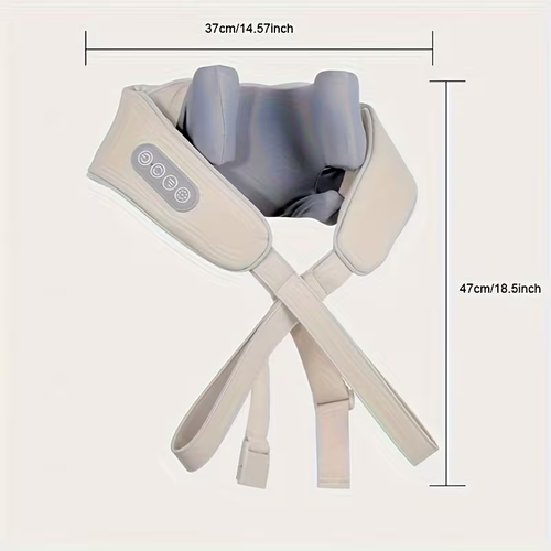 Deep Shoulder And Neck MassageWireless Shiatsu Neck And Shoulder Massager Deep Relaxation Massage, 6 Massage Nodes, Heating, Adjustable Speed, to Meet Different Needs, Rechargeable Suitable for Adult Neck, Back, Leg Relaxation