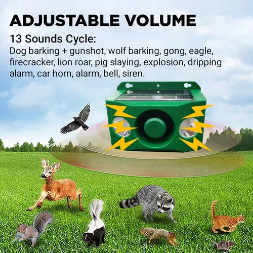 High volume solar warning lights to deter predators 320 sales
