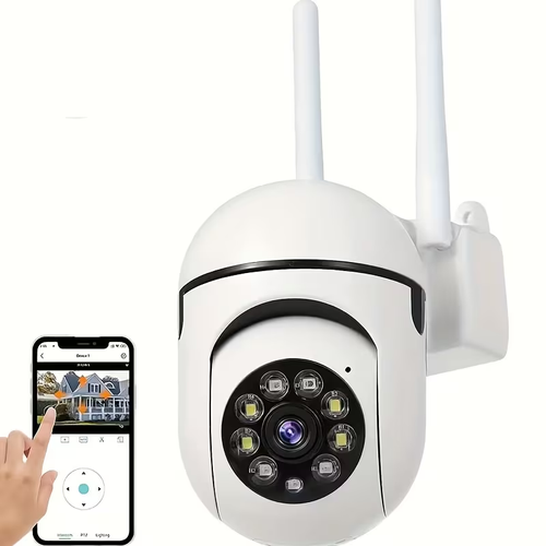 2pcsCompact 5G IP Security Cameras - 3MP Full HD Video, 2.4G Long Range WiFi Connection, Night Vision, APP Remote Surveillance